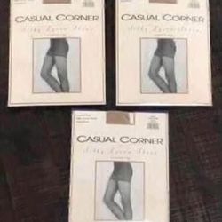 3 Packs Casual Corner Silky Lycra Sheer Size C Pale Beige $5 for all 