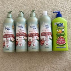 Suave Kids 3 in 1 Shampoos 100% Natural Shea Butter , 20oz - 18oz , (5) Bottles For $14
