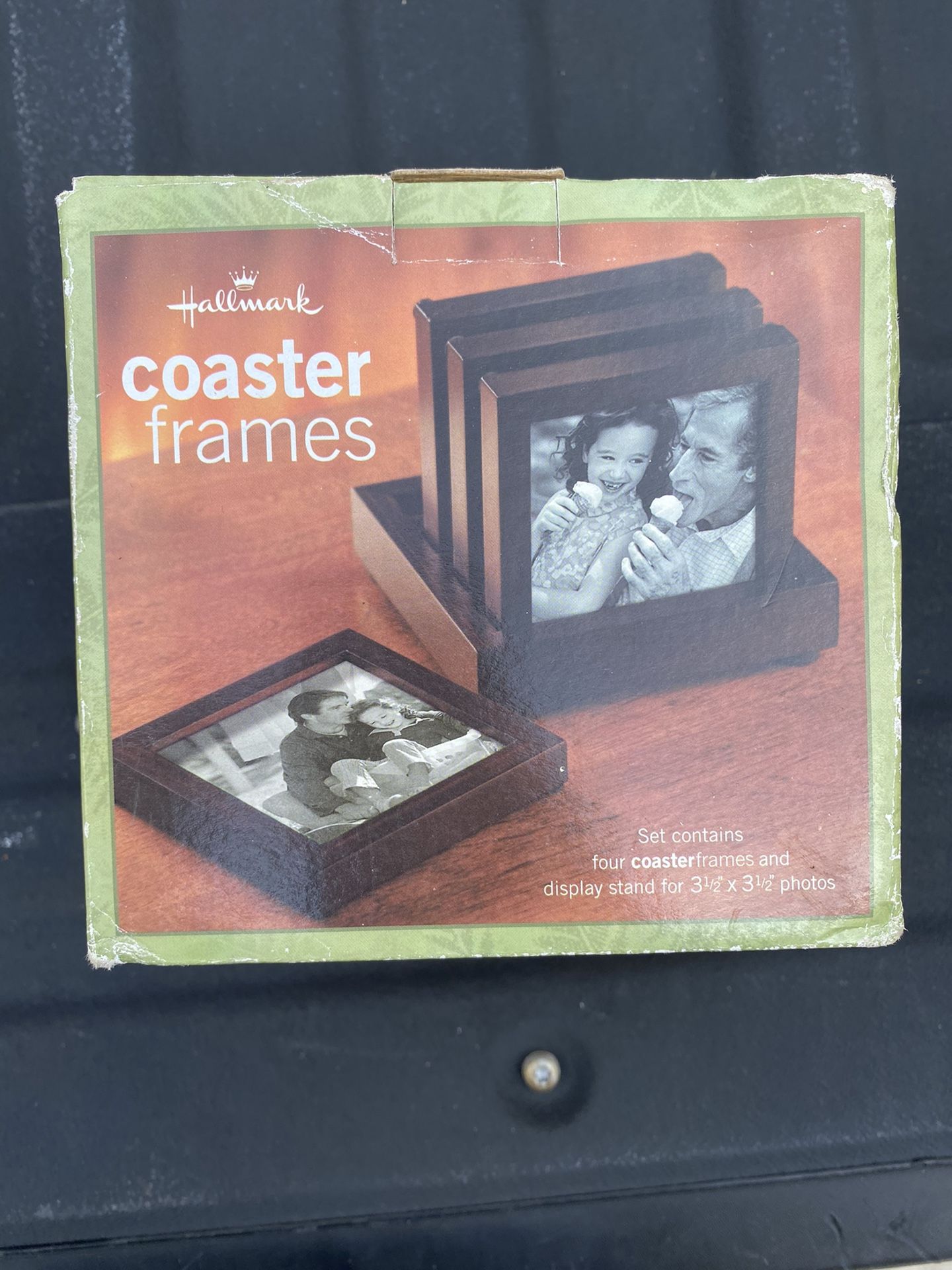 Hallmark Brown Wooden Picture Coaster Frames
