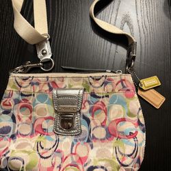 COACH POPPY SCRIBBLE CROSSBODY