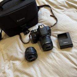 Canon Camera DSLR EOS Rebel T7 with Extra Lens