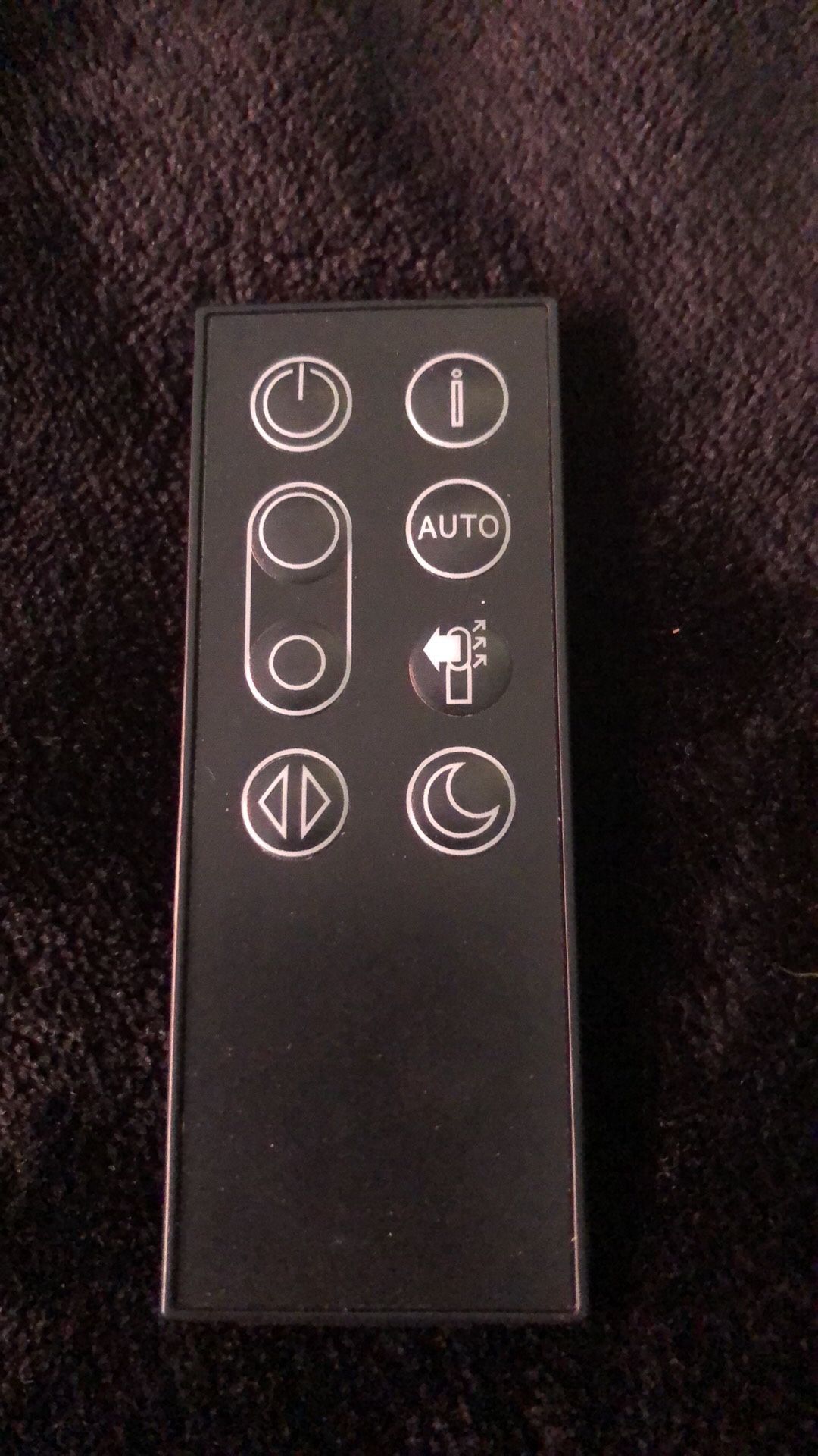 Remote Control Compatible for Dyson TP04 & DP04 Pure Cool Purifying Fan, Part 969154-02 Replacement Controller (Black,with Magnets and Batteries)