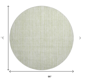 8' mint green round rug