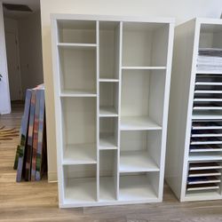 WHITE SHELF UNIT IKEA