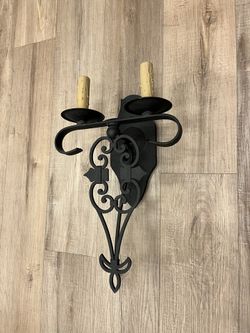 Black Iron Wall Sconce Light