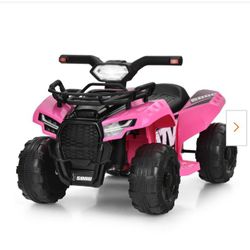 6V Kids Atv Quad Electric Ride On Car With Led Light And Mp3-Pink TQ10019US-PI
6V Kids Atv Quad Electric Ride On Car With Led Light And Mp3-Pink TQ100