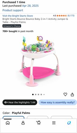 Baby Activity Jumper & Table
