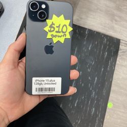 iPhone 15 Plus 128GB Unlocked Phone Get For $10 Down