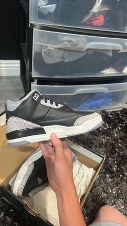 Air Jordan 3 Black Cement Sneakers