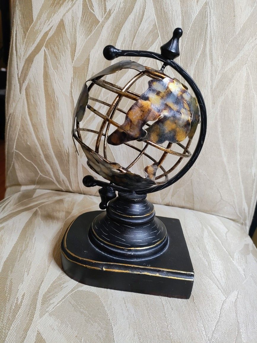 Metal Globe Bookend