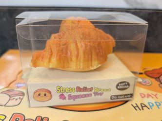 Croissant Stress Relief Bread Squeeze Toy