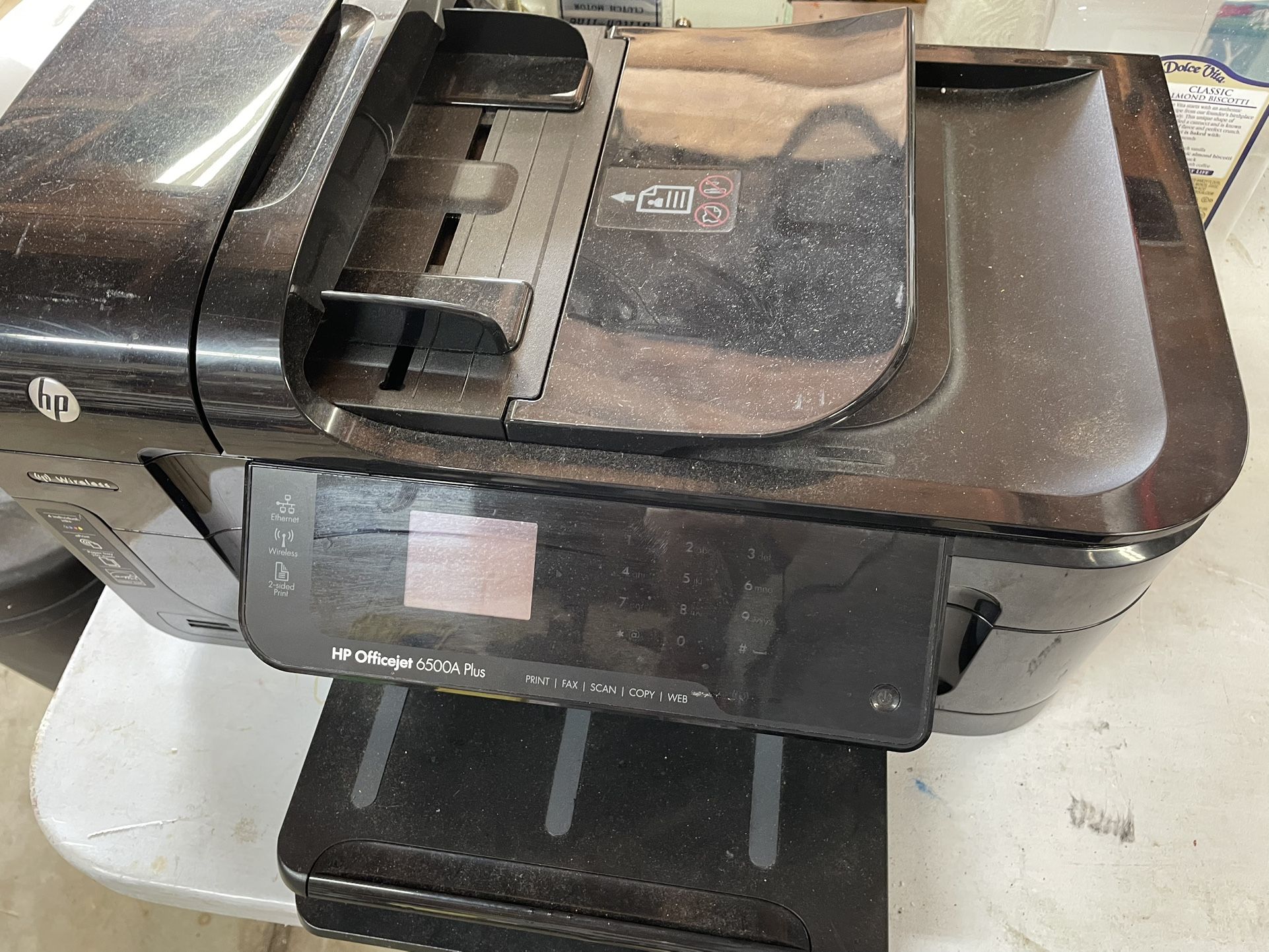 Hp officejet 6500 plus all in one printer scan copy * no cord