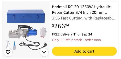 Rebar cutter