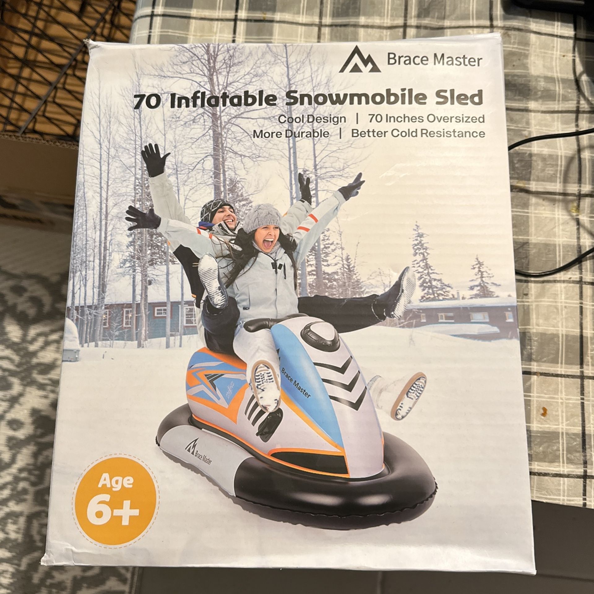 70 Inflatable snowmobile sled