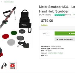 MOTOR SCRUBBER M3L (NEW) In Un-opened Box 