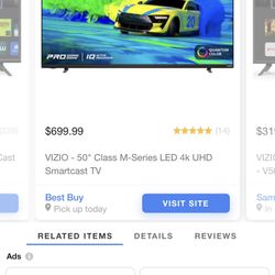 Great Deals On 50” TV’s