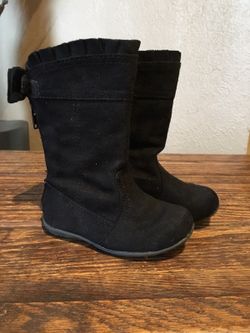 Baby girl black boots