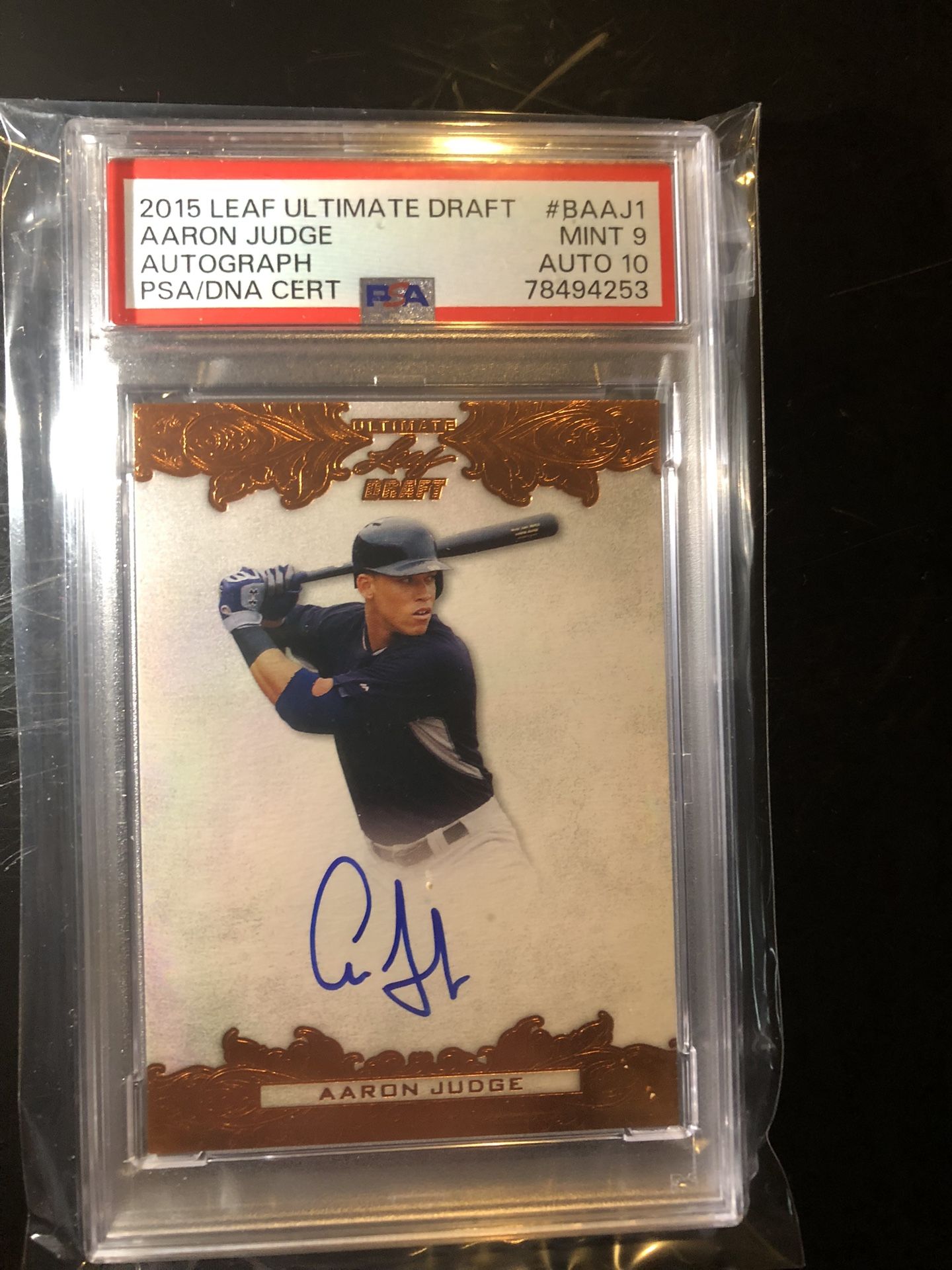 Judge Rookie Auto Gold Sharp Nicest Csrd On Offer up By Far
