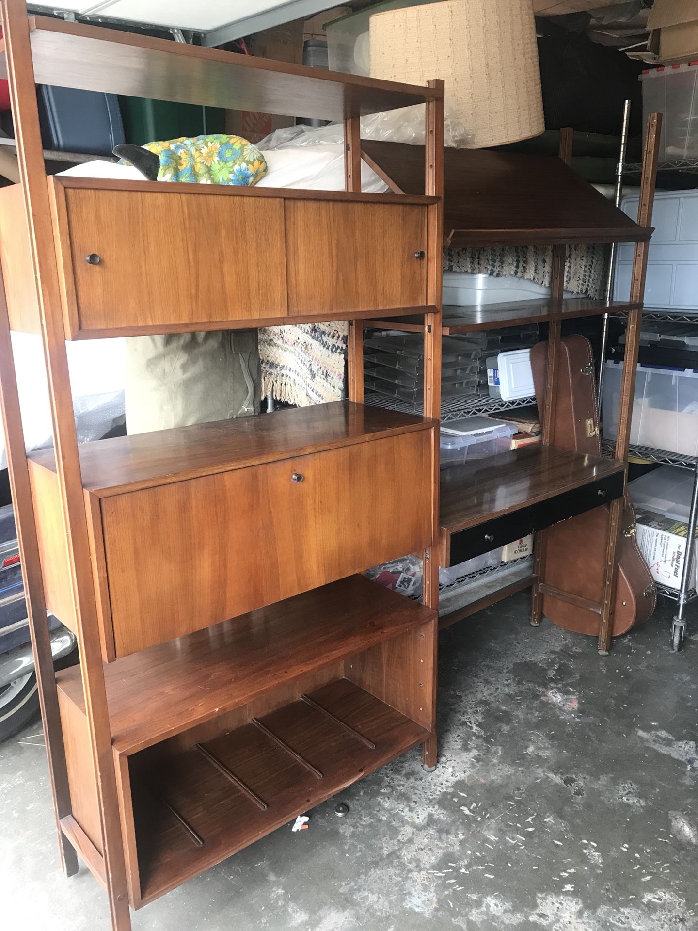 Mid Century Modern freestanding wall unit