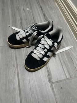 Black and White Adidas Campus