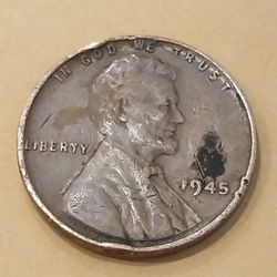 1945 One Cent Penny, FREE SHIPPING 