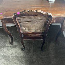 Antique Desk & 2 Chairs