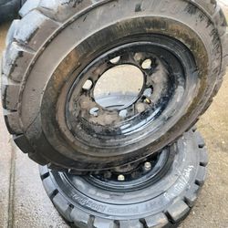 Forklift Tires With Rims 