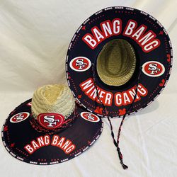 Bang Bang Niner Gang Straw Hat Great Fathers Day Gift 🎁 order now (I also have other Teams) 