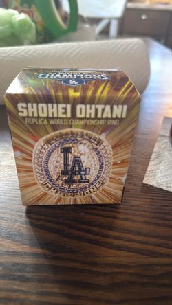Ohtani back to back world champion ring
