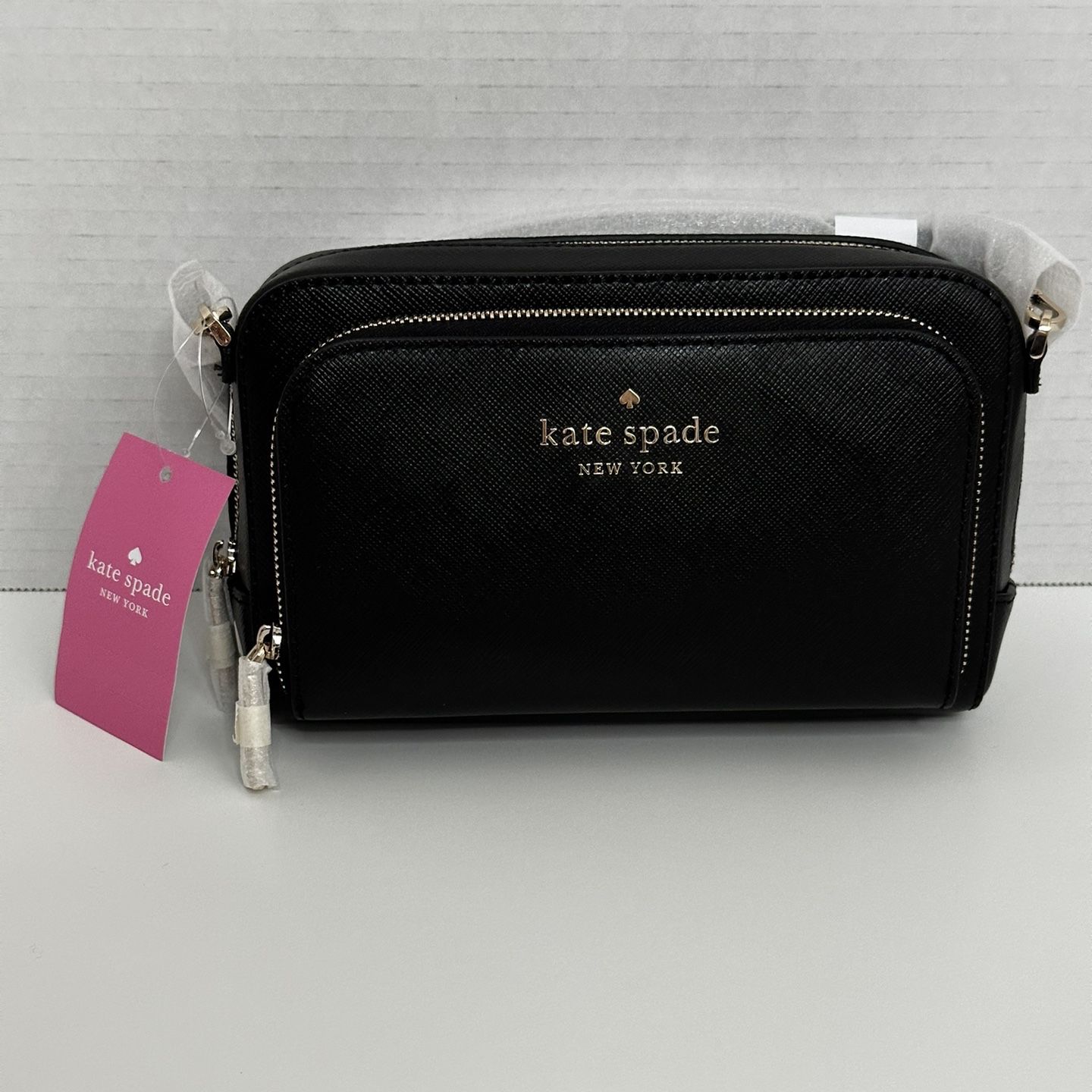 Kate Spade Staci Dual Zip Around Crossbody - Parchment - ShopperBoard