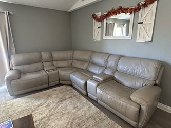 Leather sofas