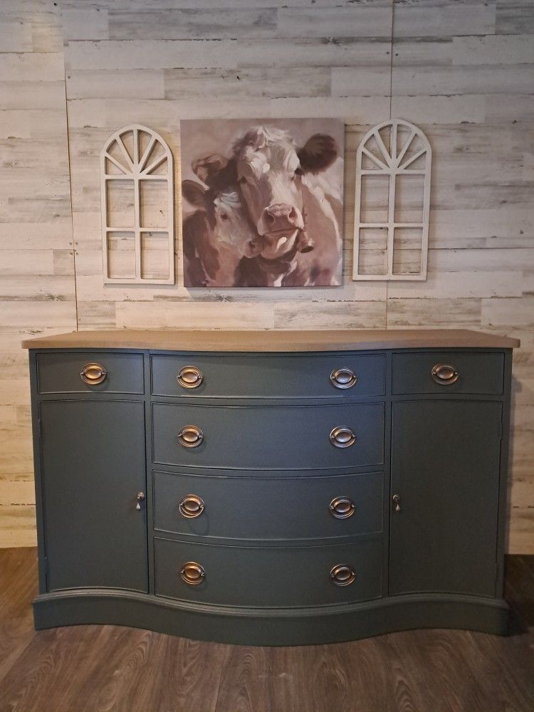 Refinished Mahogany Buffet