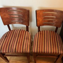 Two Wood Chairs 