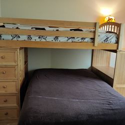 Bunk/Loft Bed with Desk and Dresser