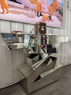 Designer Mirrored Console Table 