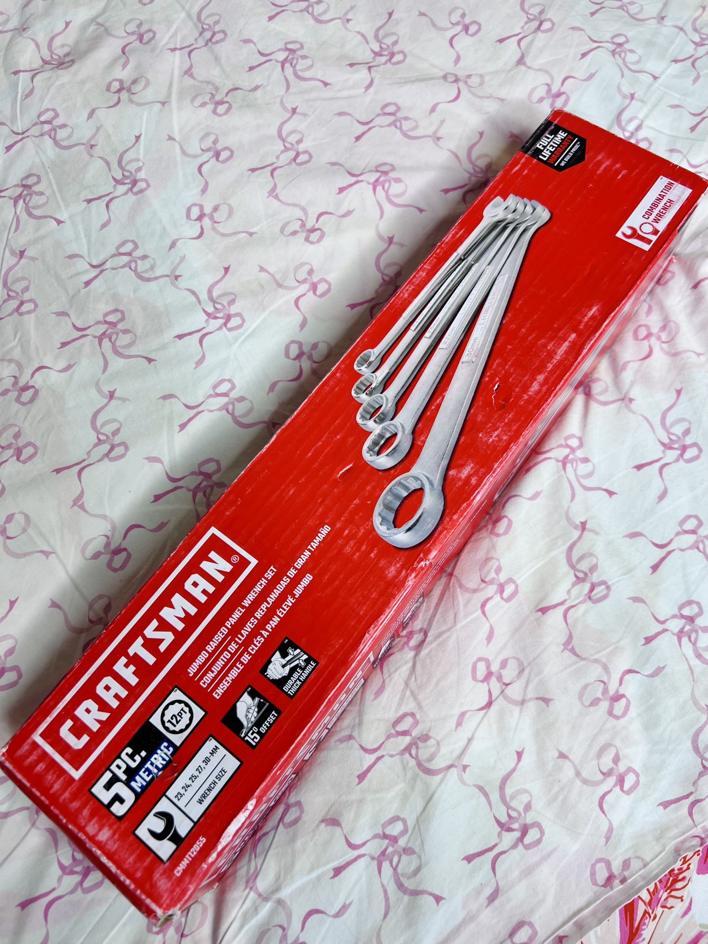 CRAFTSMAN Wrench Set, SAE, Jumbo, 5-Piece NEW