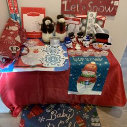 Christmas Snowman Holiday Decorations Lot - Simi Valley 