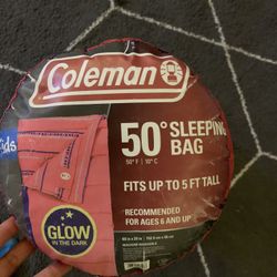 Coleman 50° Glow In The Dark Kids Sleeping Bag
