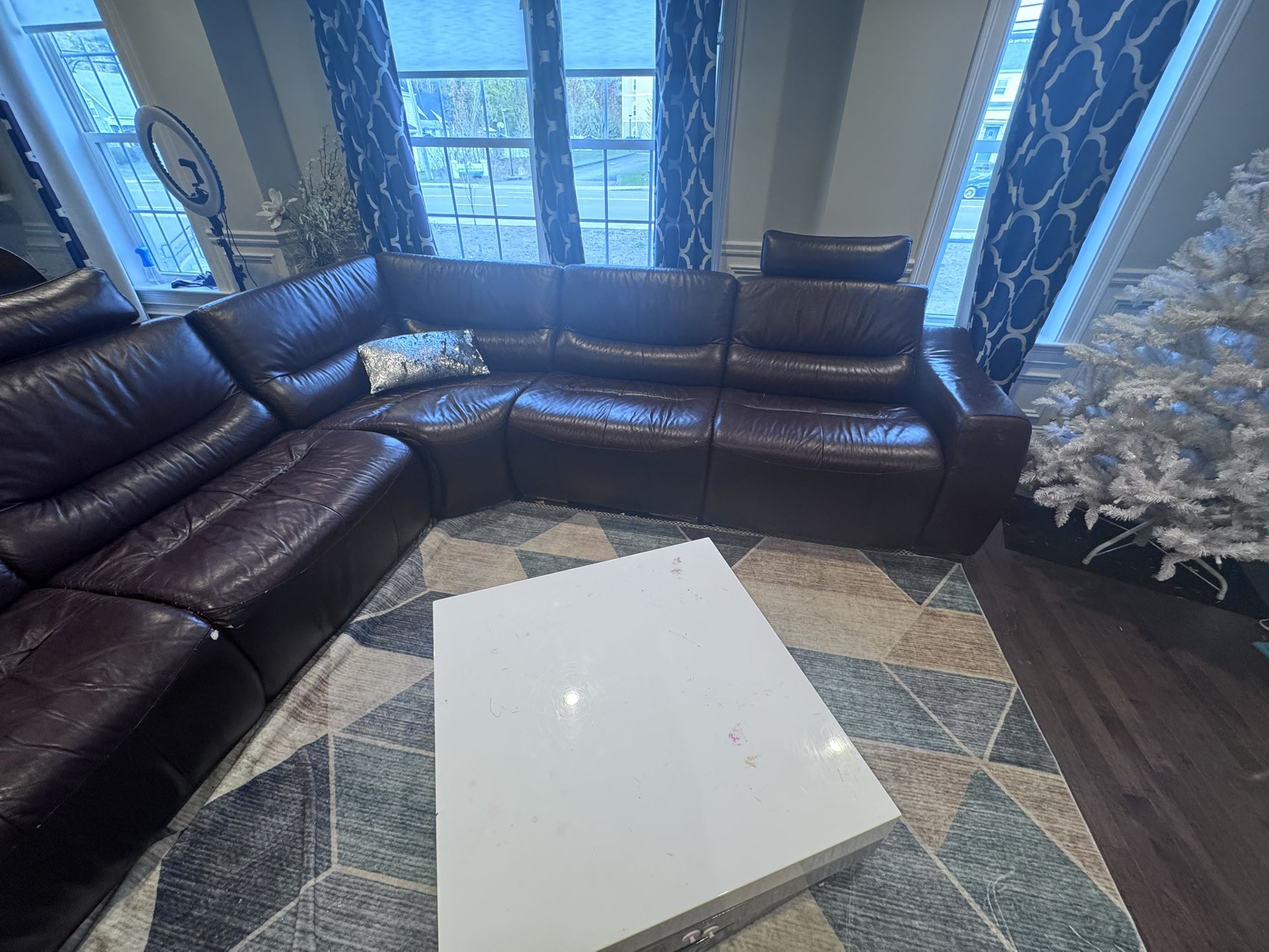 Leather Sectional sofa