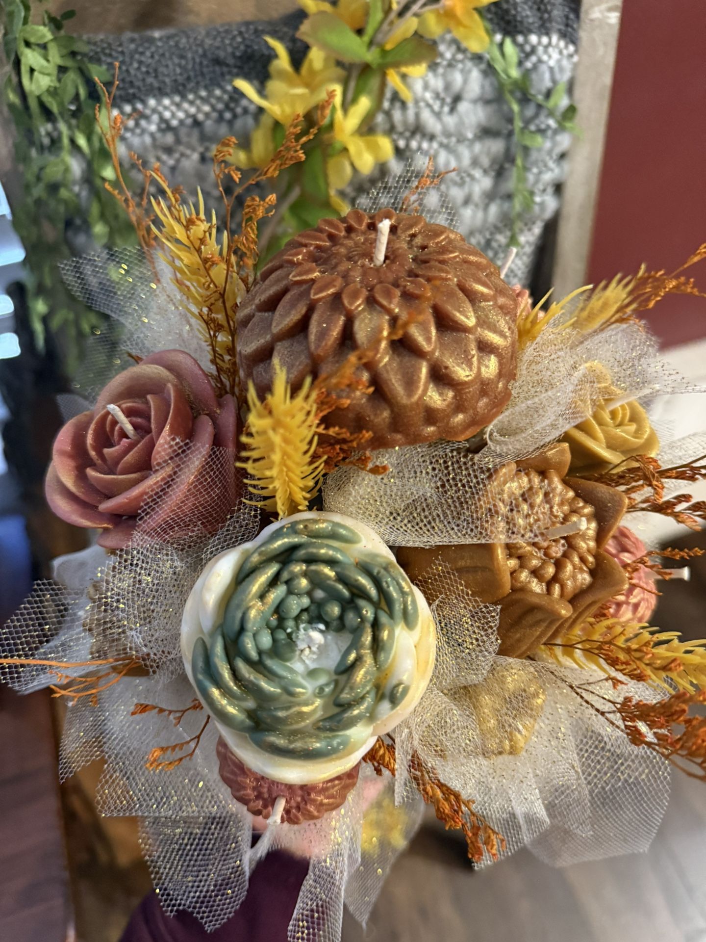 Thanks Giving Candle Arrangements