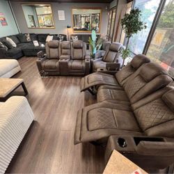 Hyllmont Gray Power Reclining Sofa, Loveseat And Recliner
Ashley Furniture$10 Down payment,financing and Delivery Available