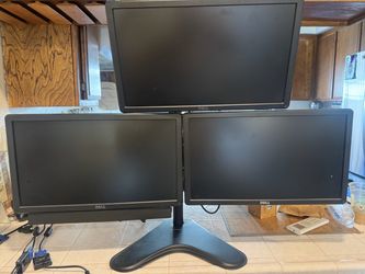 Dell Triple Monitor Setup with Stand