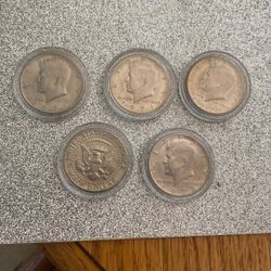 Kennedy half-dollars in pristine shape