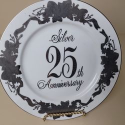 Silver Anniversary Plate