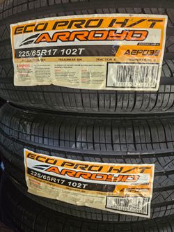 225-65-17 !!! ARROYO SPORT A/S !!! $360 LAS 4 LLANTAS MONTADAS Y BALANCEO INCLUIDO 👌
