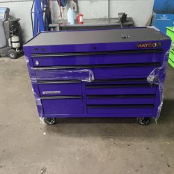 Matco Box With Power Drawer And Comes With Sockets Set If Wrenches And Other Tools 
