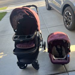 Graco Car Seat And Stroller Set With Base 