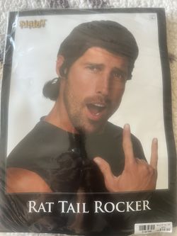 Halloween Rat Tail Rocker Wig