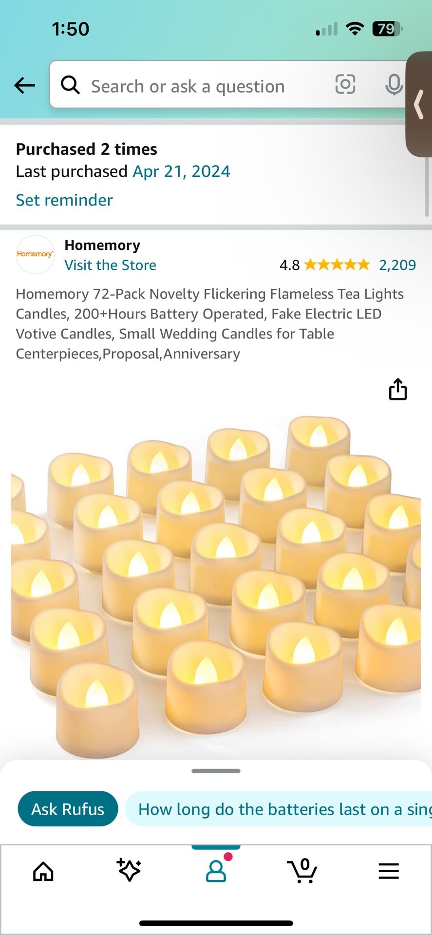 Flickering Tealights