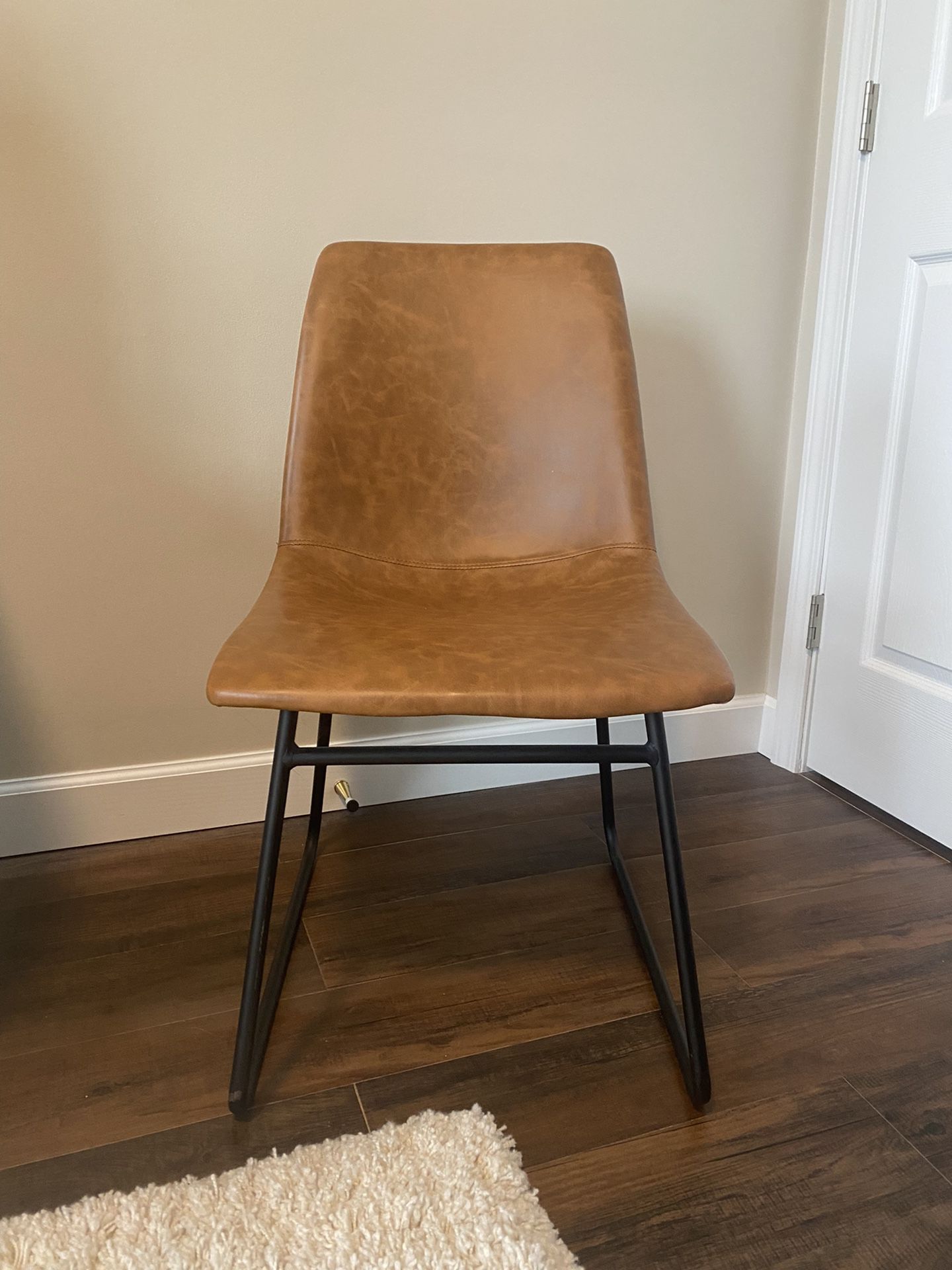 Project 62 Bowden Faux Leather & Metal Caramel Dining Chair